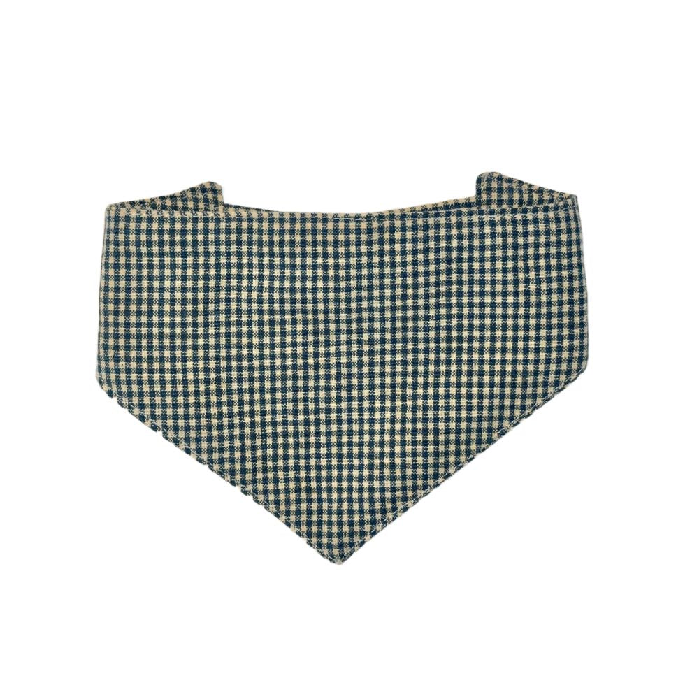Gingham Bandana - Adjustable Button Closure