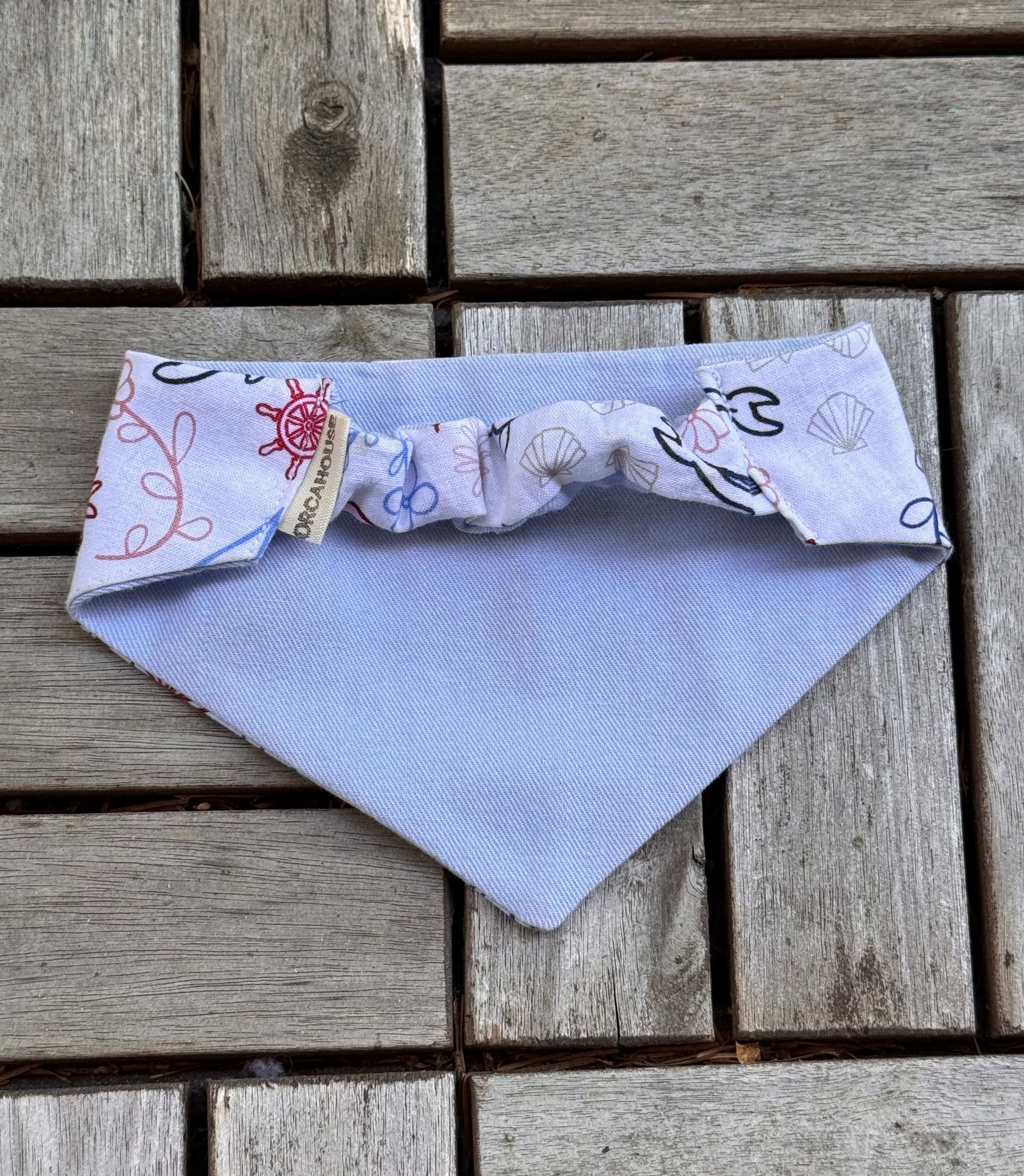 White&Blue Ocean Dog Bandana