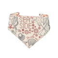 Ivory Ocean-themed, Seaside Dog Bandana - Elastic Strap