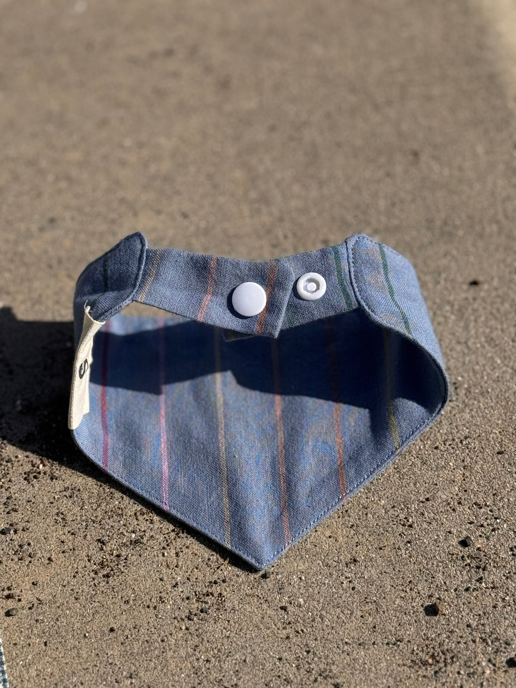 Skinny Stripe Bandana – Adjustable Button Closure