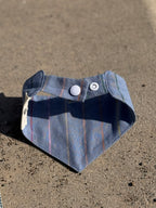 Skinny Stripe Bandana – Adjustable Button Closure