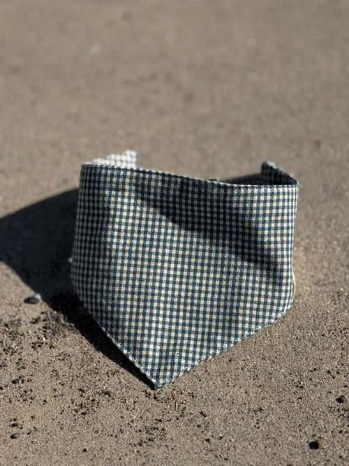 Gingham Bandana - Adjustable Button Closure