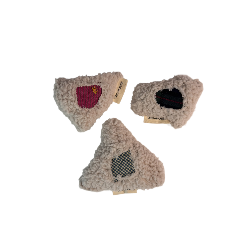 Upcycled Triangular Dog Ugly Toy