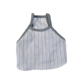 Sleeveless Summer Linen Stripe Crop-top
